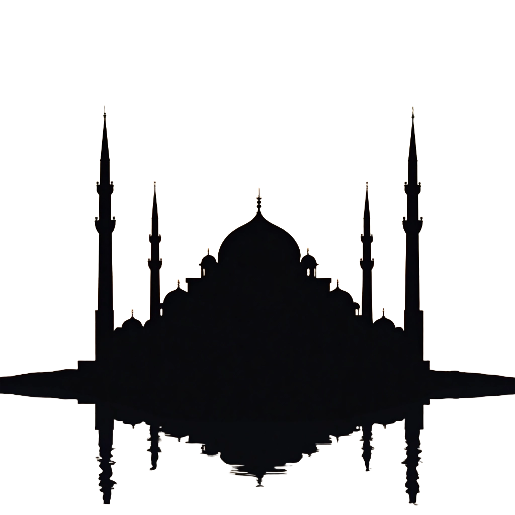 Silhouette of a Mosque